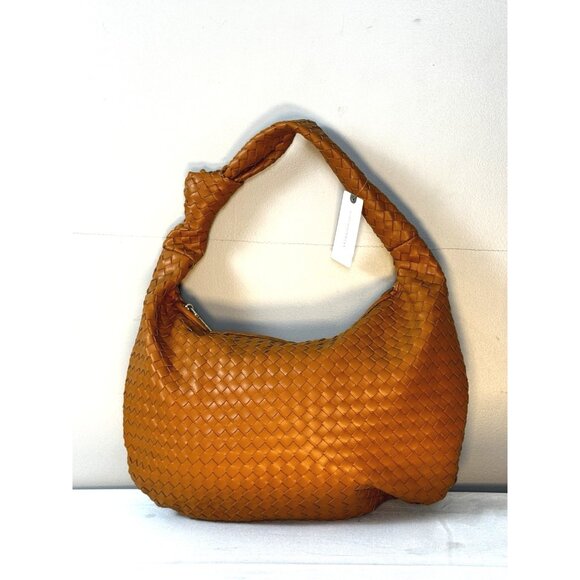 Anthropologie Boho Melie Bianco Weave Vegan Shoulder Bag Purse Hobo Bag NWT FLAW - Picture 3 of 16